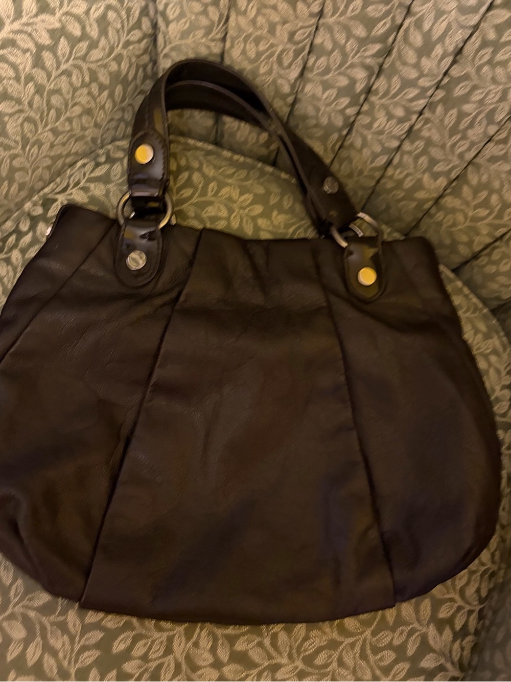 Vera Wang Brown Leather Shoulder Bag